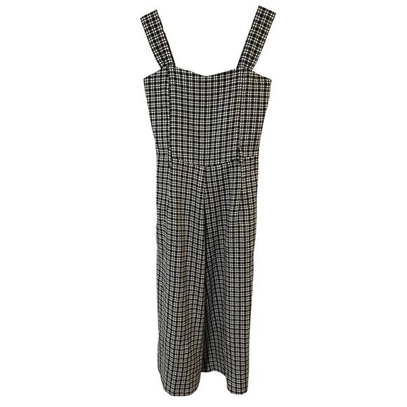 Faithful the Brand Liv Linen Check Jumpsuit Size 8 Boho Vacation Resort Retro - Picture 2 of 16